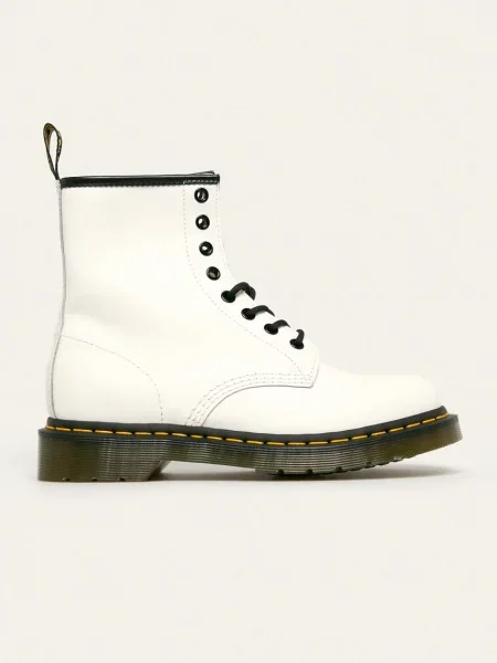 Dr. Martens Кожени кубинки бяло