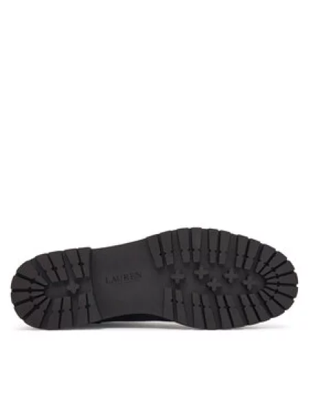 LAUREN RALPH LAUREN Gležnjarji Allyson Logo Bo Bte Temno rjava