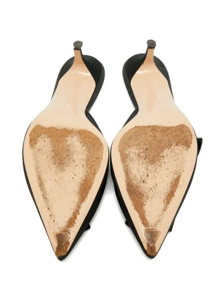 Papuci tip mules Gianvito Rossi cu funde negru