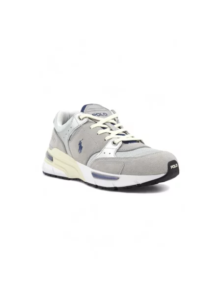 Sneakersy Ralph Lauren skórzane szare