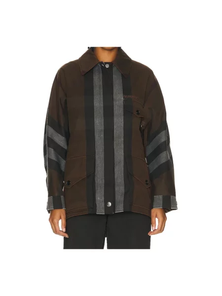 Parka Burberry brązowa