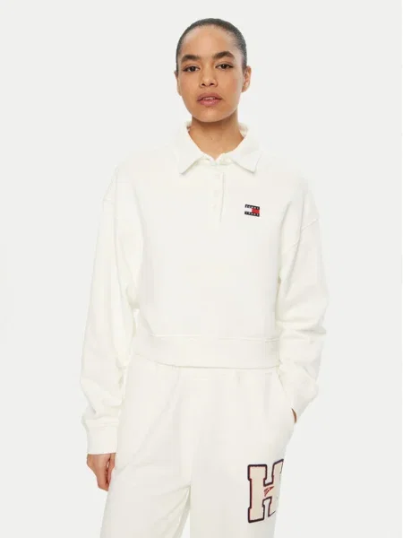 Tommy Jeans Bluză alb