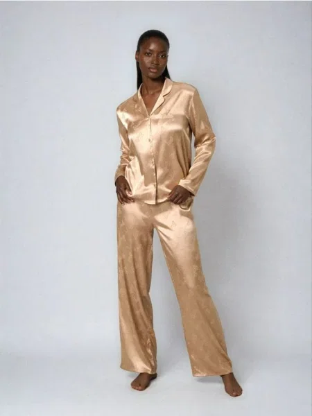 Піжамний комплект із двох предметів Barbie нюдовий