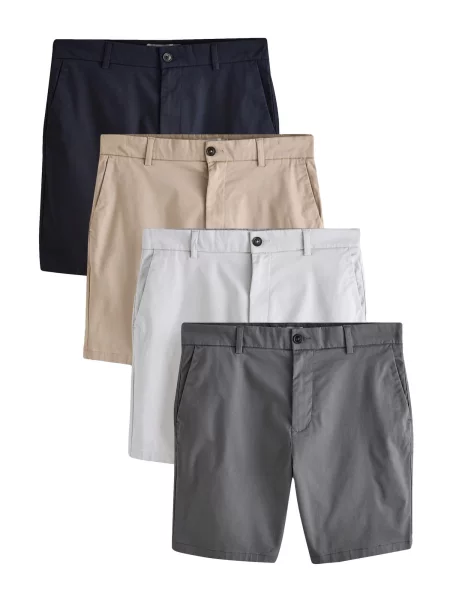 Next Pantaloni eleganți ecru / bleumarin / maro cappuccino / închis gri