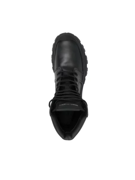 Botki Alexander Mcqueen skórzane czarne