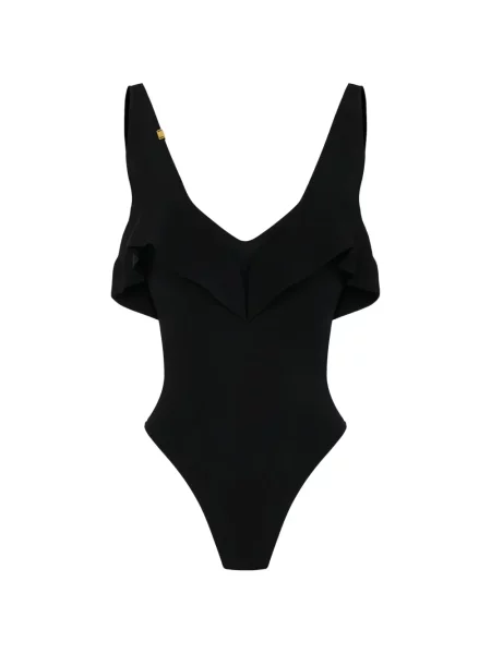 Body Elisabetta Franchi cu volane negru
