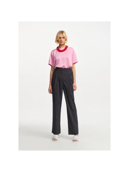 Spodnie Essentiel Antwerp w paski zielone