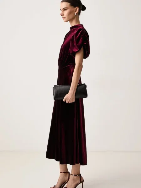 Silvian Heach rochie din velur PAKIO