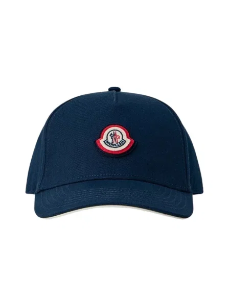 Czapka z daszkiem Moncler niebieska