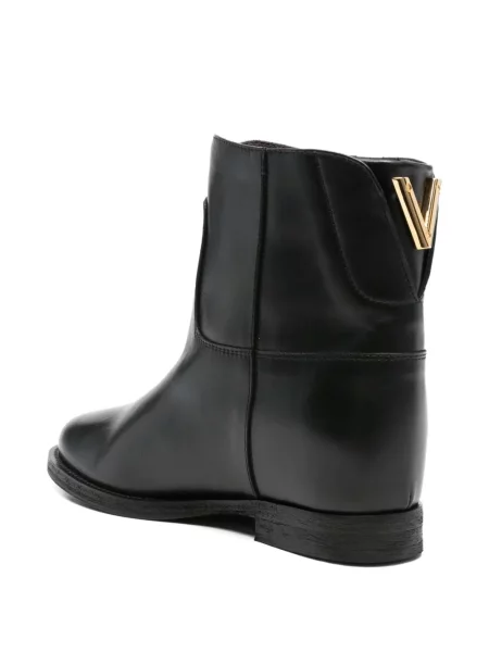 Botine Via Roma 15 din piele negru
