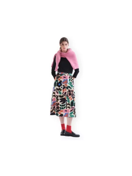 Fustă Compania Fantastica cu model floral