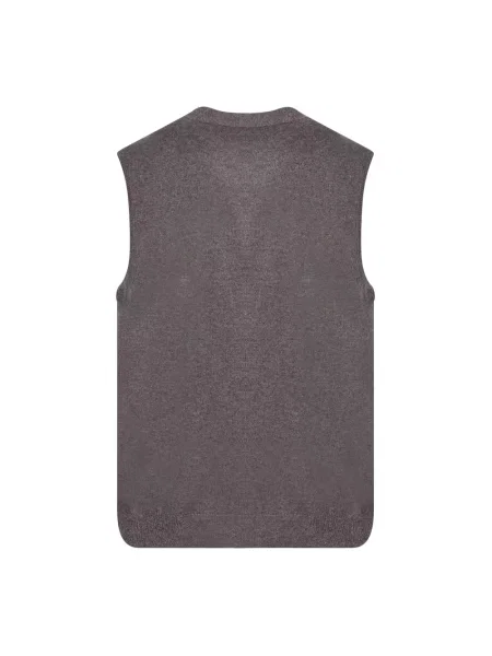 Sweter Dell'oglio z kaszmiru brązowy