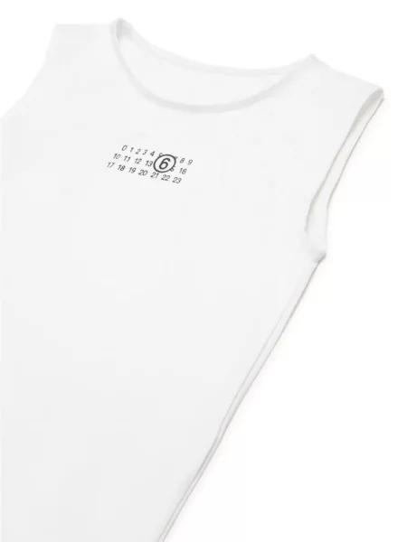Top dziecięcy Mm6 Maison Margiela biały