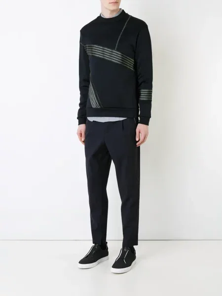 Hanorac Wooyoungmi cu dungi negru