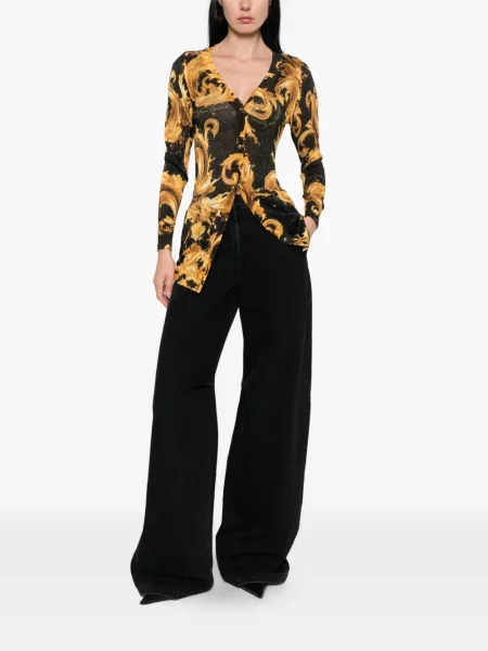 Cardigan Versace Jeans Couture cu imagine negru