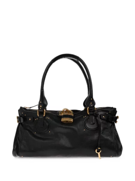 Geantă shopper Chloé din piele negru