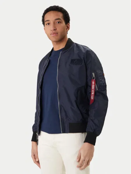 Яке бомбър Alpha Industries TTC тъмносиньо преходен модел