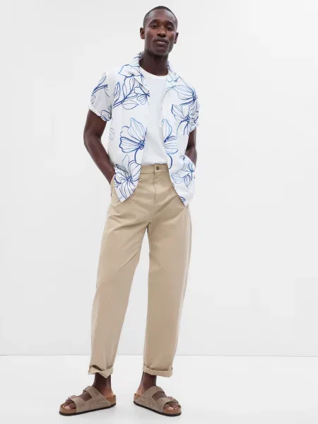 Риза Gap от креп синьо