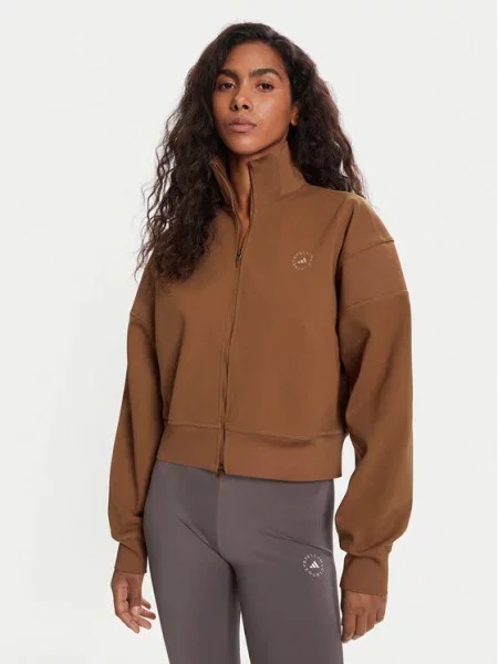Mikina adidas by Stella McCartney hnědá