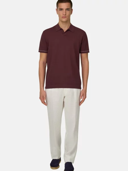Boggi Milano Tricou burgundy roșu