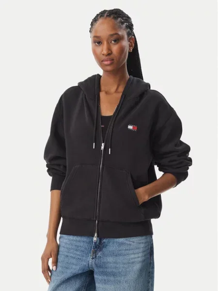 Tommy Jeans Hanorac Badge negru