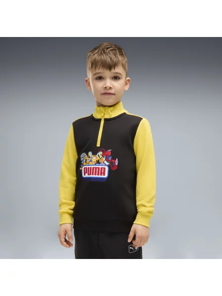 Dziecięca bluza PUMA x TRANSFORMERS Graphic z zamkiem Akcesoria czarny