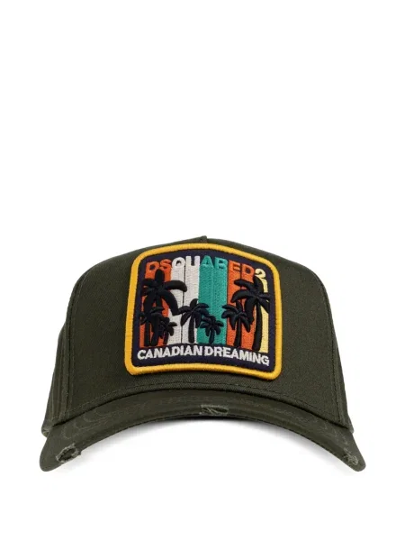 Căciulă Dsquared2 cu broderie verde