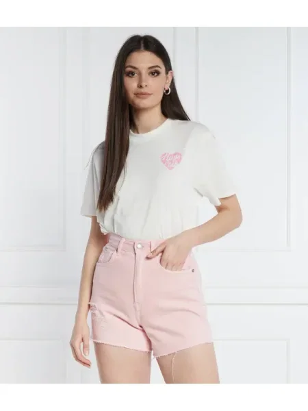 HUGO Tricou Vintage alb