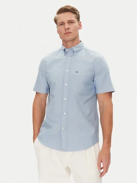 Tommy Hilfiger Cămașă Heritage celest albastru