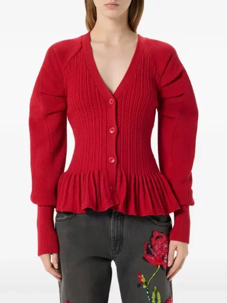 Cardigan Blumarine tricotate roșu