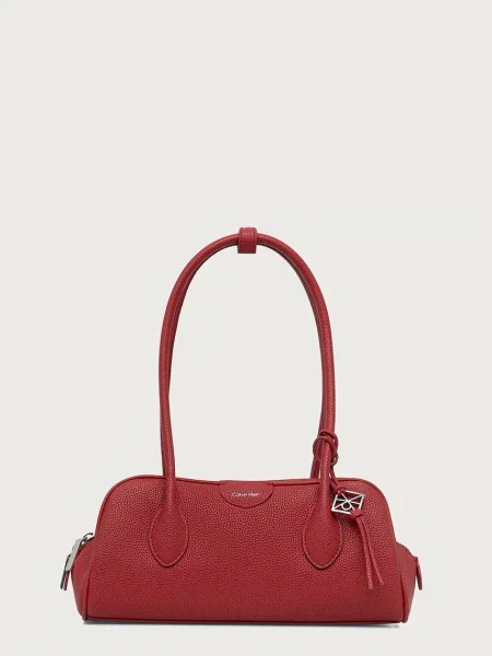 Calvin Klein torebka bagietka czerwona