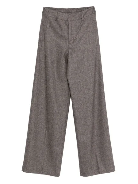 Pantaloni Pt Torino cu model herringbone maro