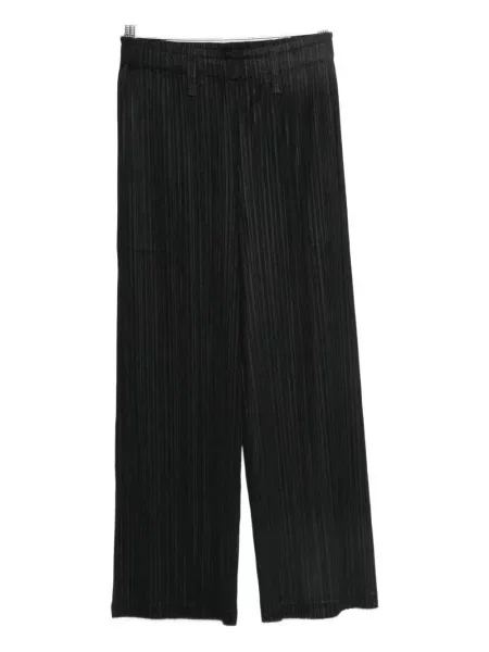 Pantaloni Pleats Please Issey Miyake plisate negru