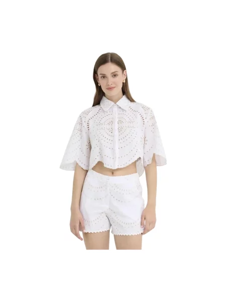Koszula Charo Ruiz Ibiza ażurowa biała