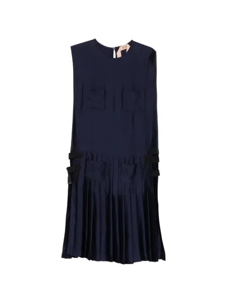 Rochie N°21 plisată de costum albastru