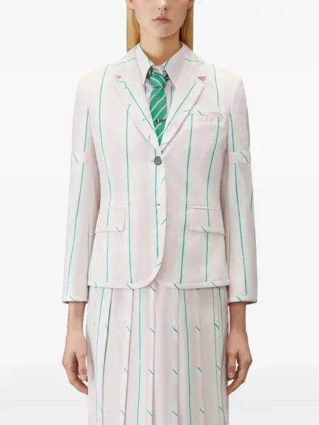 Geacă Thom Browne cu dungi roz