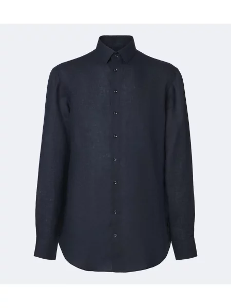 Košeľa Giorgio Armani modrá