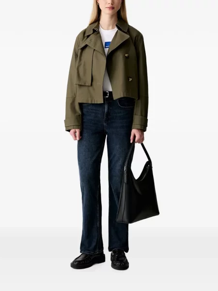 Дънки straight leg Karl Lagerfeld Jeans с автограф синьо