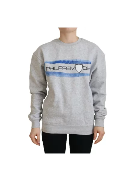 Bluza Philippe Model z długim rękawem szara