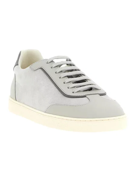 Sneakersy Brunello Cucinelli zamszowe szare