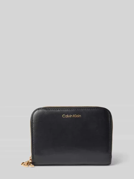 Calvin Klein Portfel Ck Medium Flap Zip Around czarny