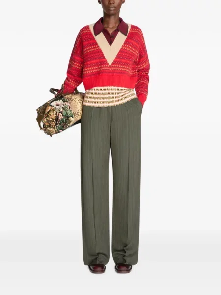 Geantă Dries Van Noten cu model floral negru