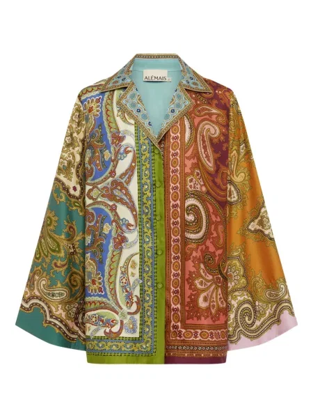 Bluză Alemais de mătase maro