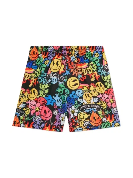Kąpielówki dziecięce Philipp Plein czerwone
