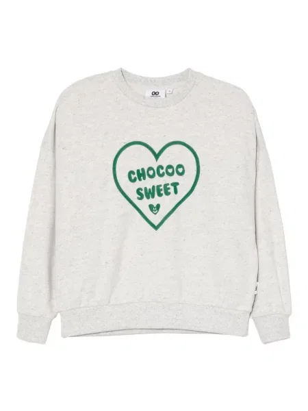 Hanorac Chocoolate cu broderie gri