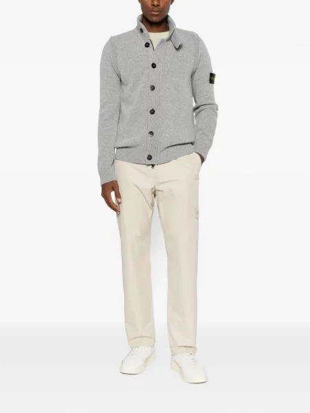 Pulover Stone Island cu strasuri gri
