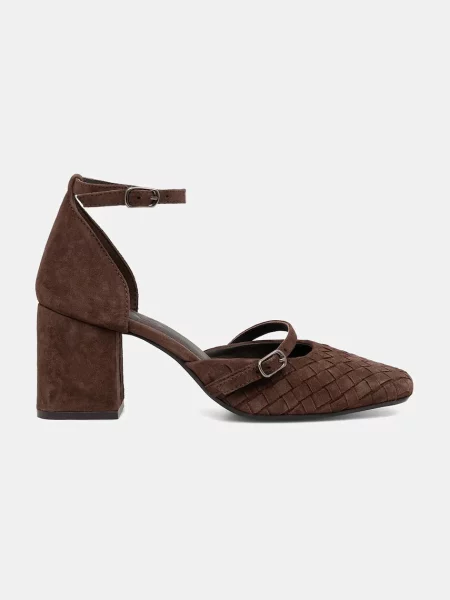 Замшевые туфли Answear.lab коричневые