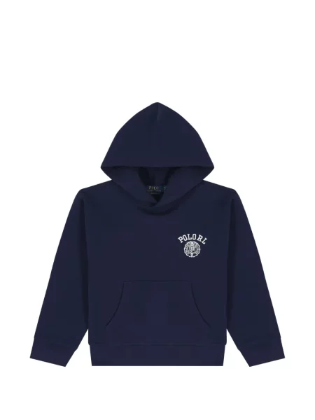 Bluza z kapturem dziecięca Polo Ralph Lauren niebieska