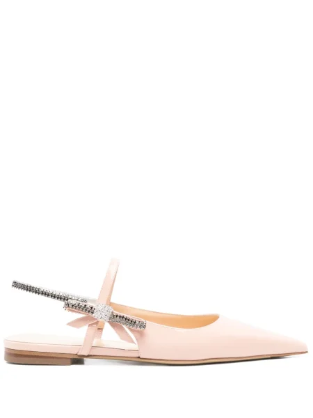 Pantofi cu toc Mach & Mach cu funde roz