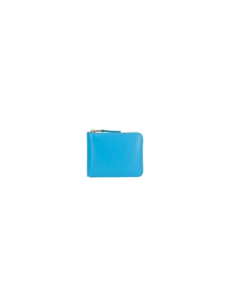 Portfel Comme Des Garcons skórzany klasyczny niebieski